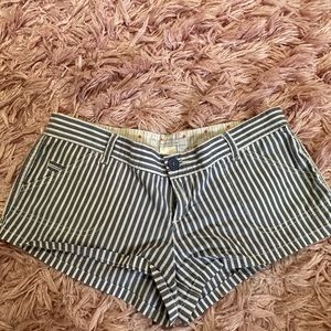 Striped Navy and White Shorts